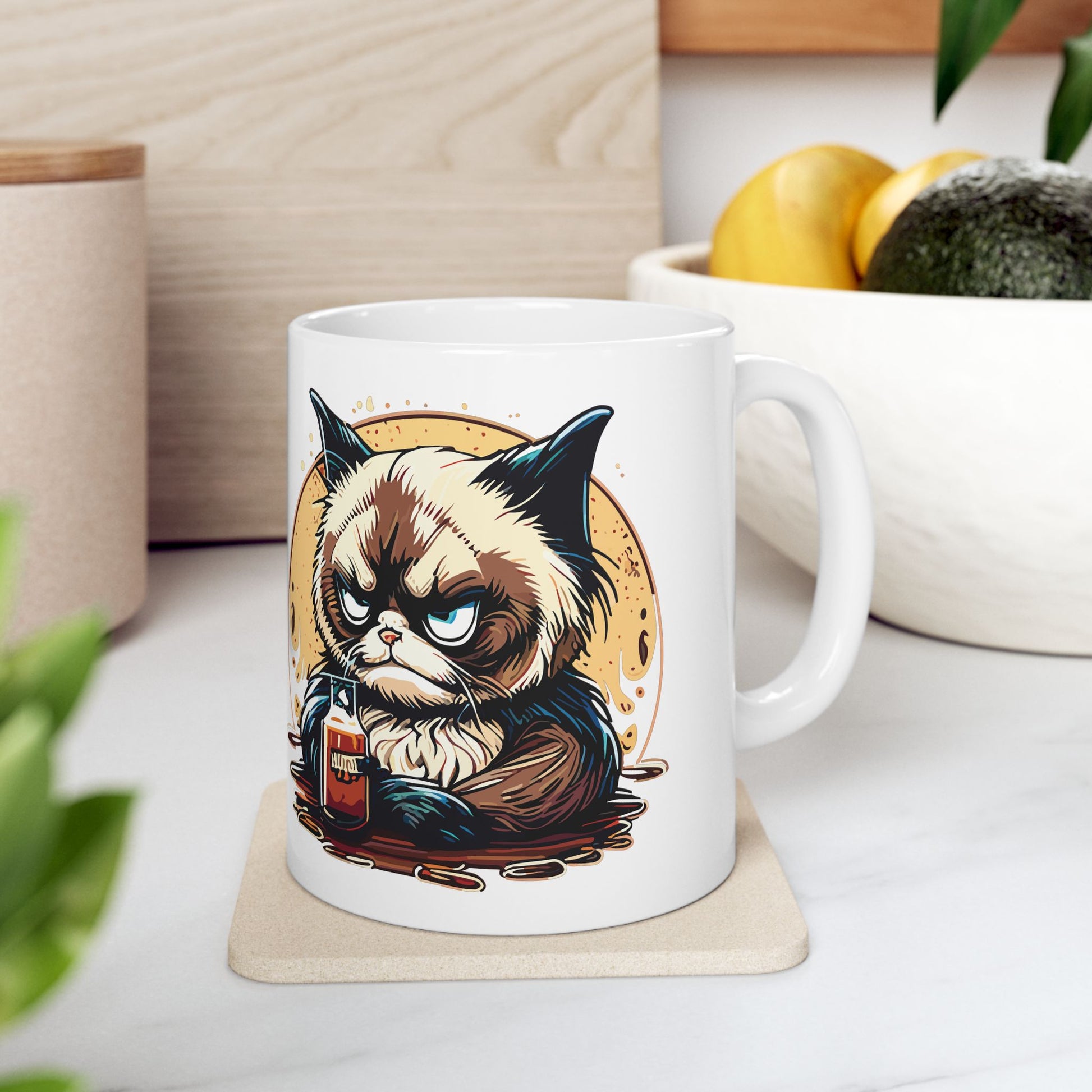 Whimsical Panda Ceramic Mug - Cute Animal Coffee Cup, Gift for Animal Lovers, Unique Kitchen Decor, Fun Tea Mug, Panda Lover Gift