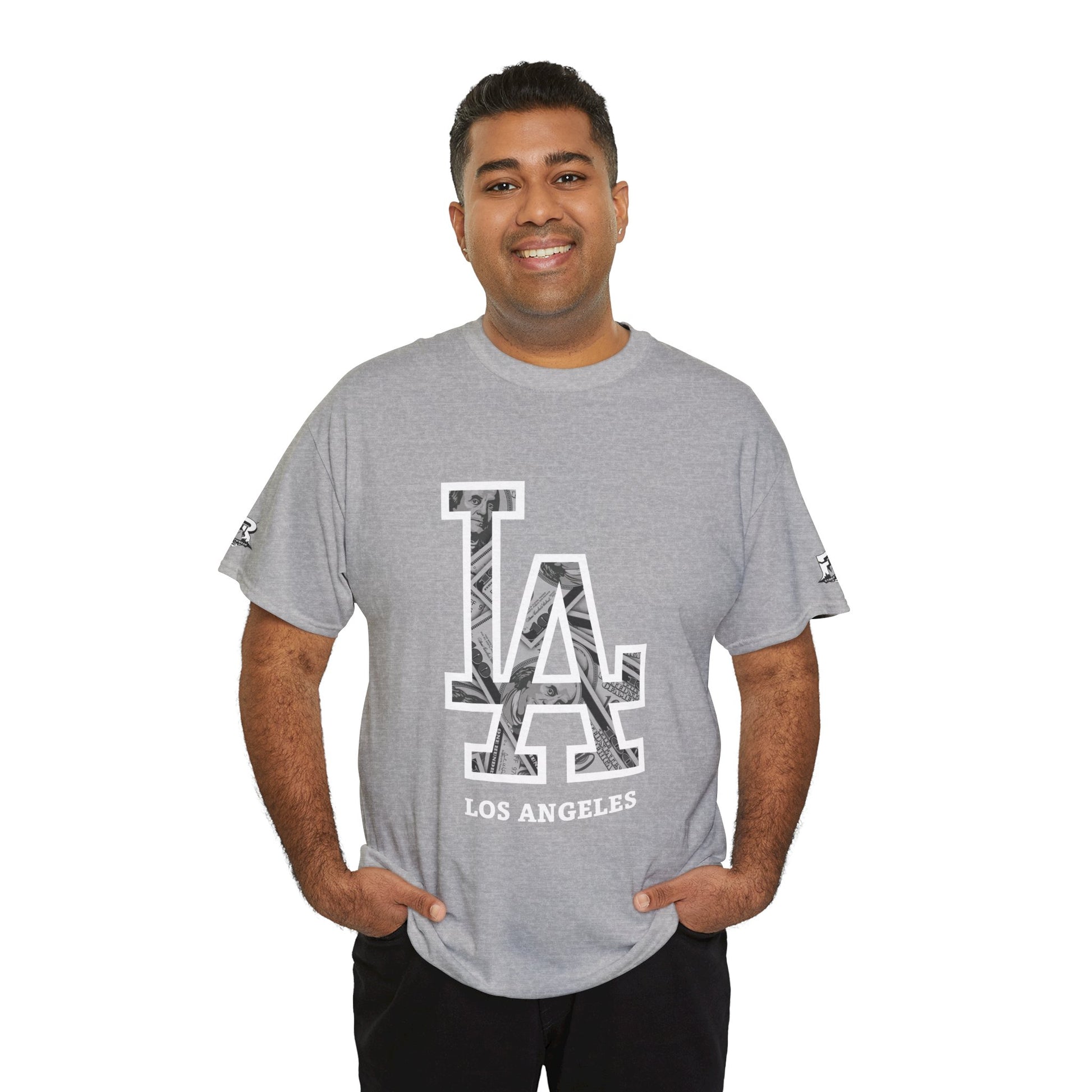 Unisex Heavy Cotton Tee with Los Angeles Graphic, Casual Wear, Street Style Apparel, Los Angeles Fashion