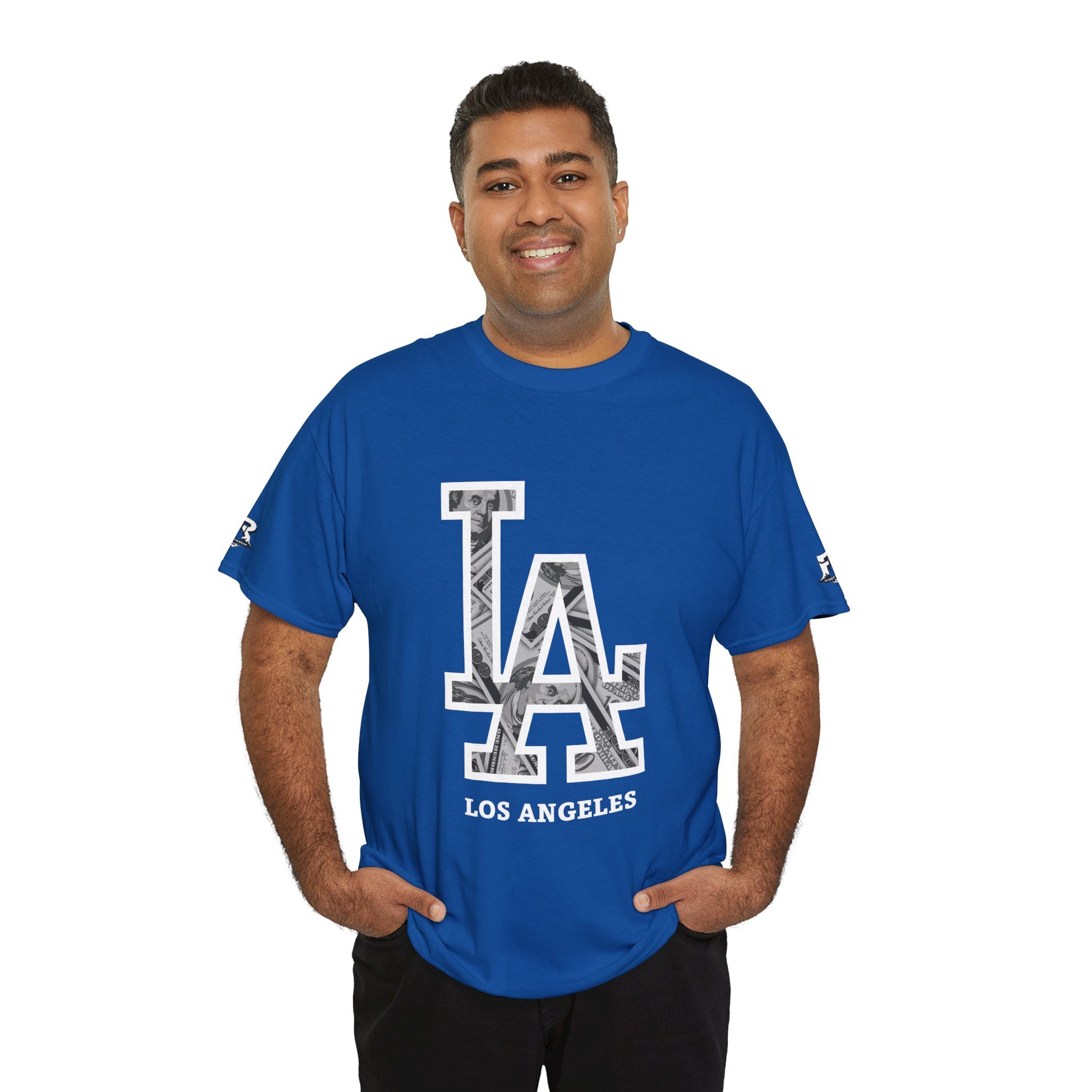 Unisex Heavy Cotton Tee with Los Angeles Graphic, Casual Wear, Street Style Apparel, Los Angeles Fashion