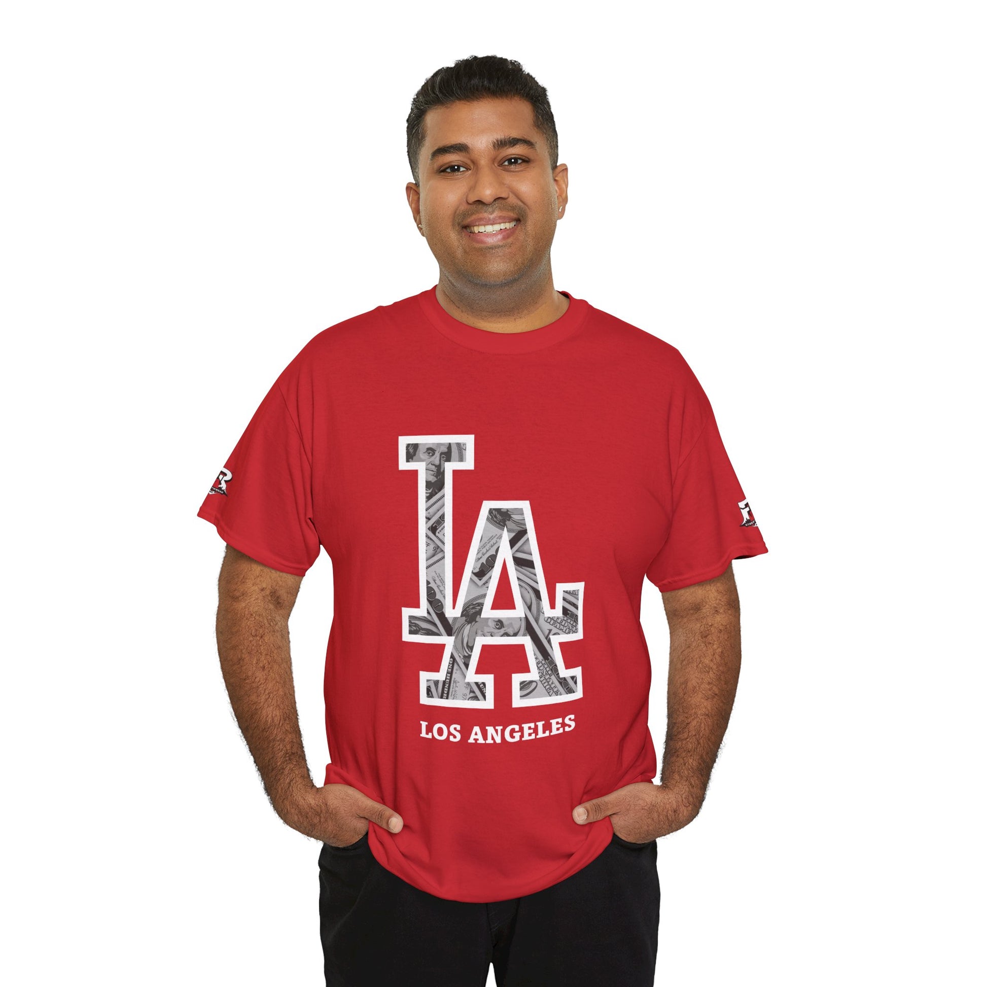 Unisex Heavy Cotton Tee with Los Angeles Graphic, Casual Wear, Street Style Apparel, Los Angeles Fashion