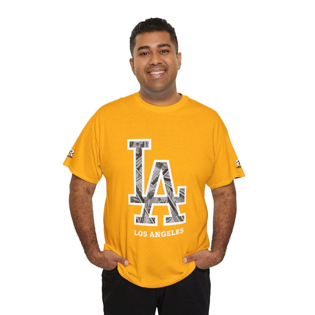 Unisex Heavy Cotton Tee with Los Angeles Graphic, Casual Wear, Street Style Apparel, Los Angeles Fashion