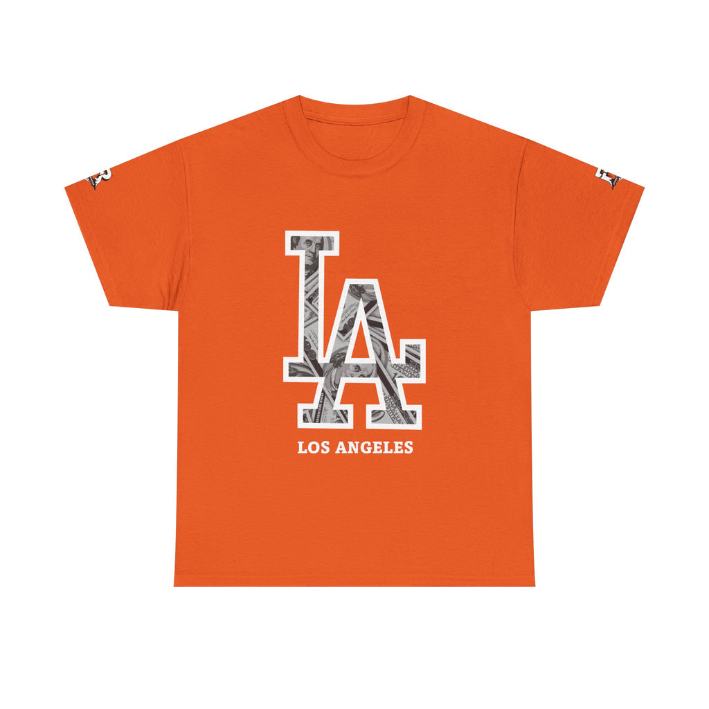 Unisex Heavy Cotton Tee with Los Angeles Graphic, Casual Wear, Street Style Apparel, Los Angeles Fashion