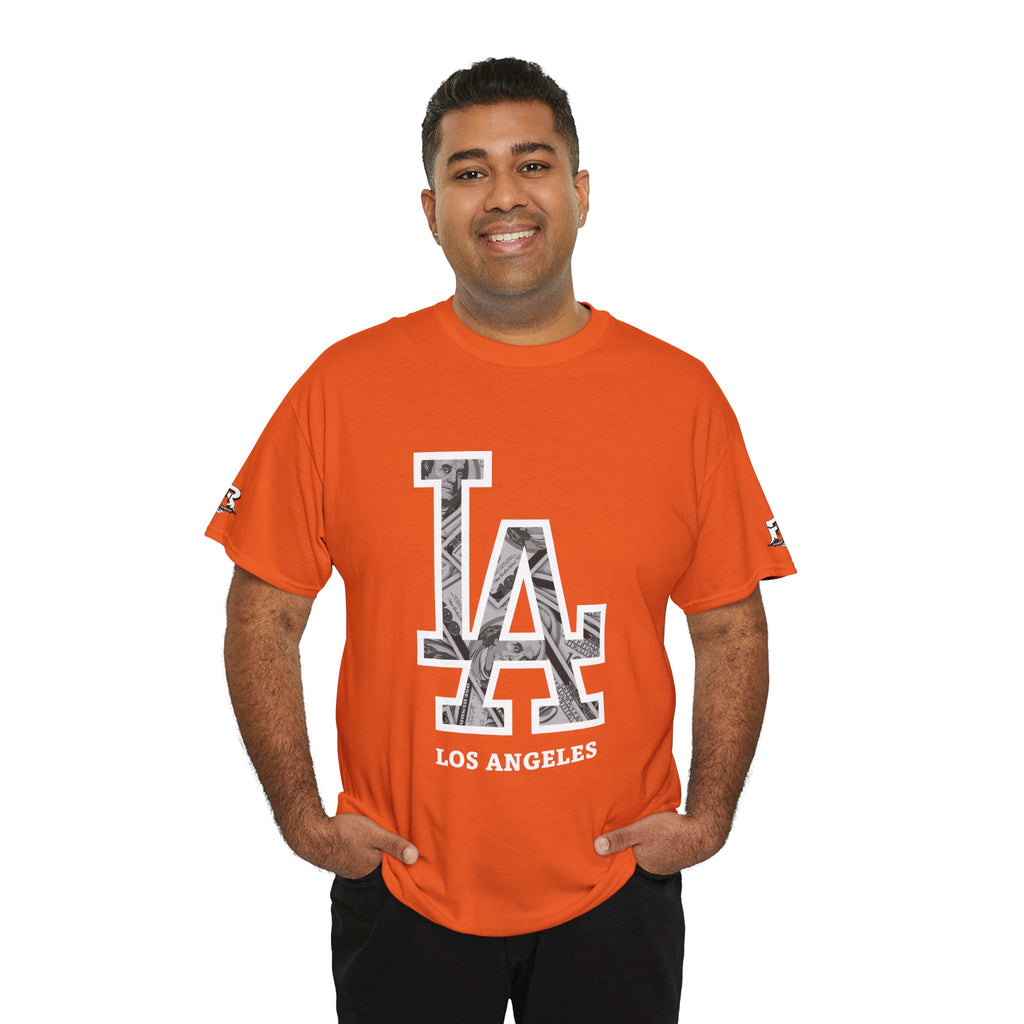 Unisex Heavy Cotton Tee with Los Angeles Graphic, Casual Wear, Street Style Apparel, Los Angeles Fashion