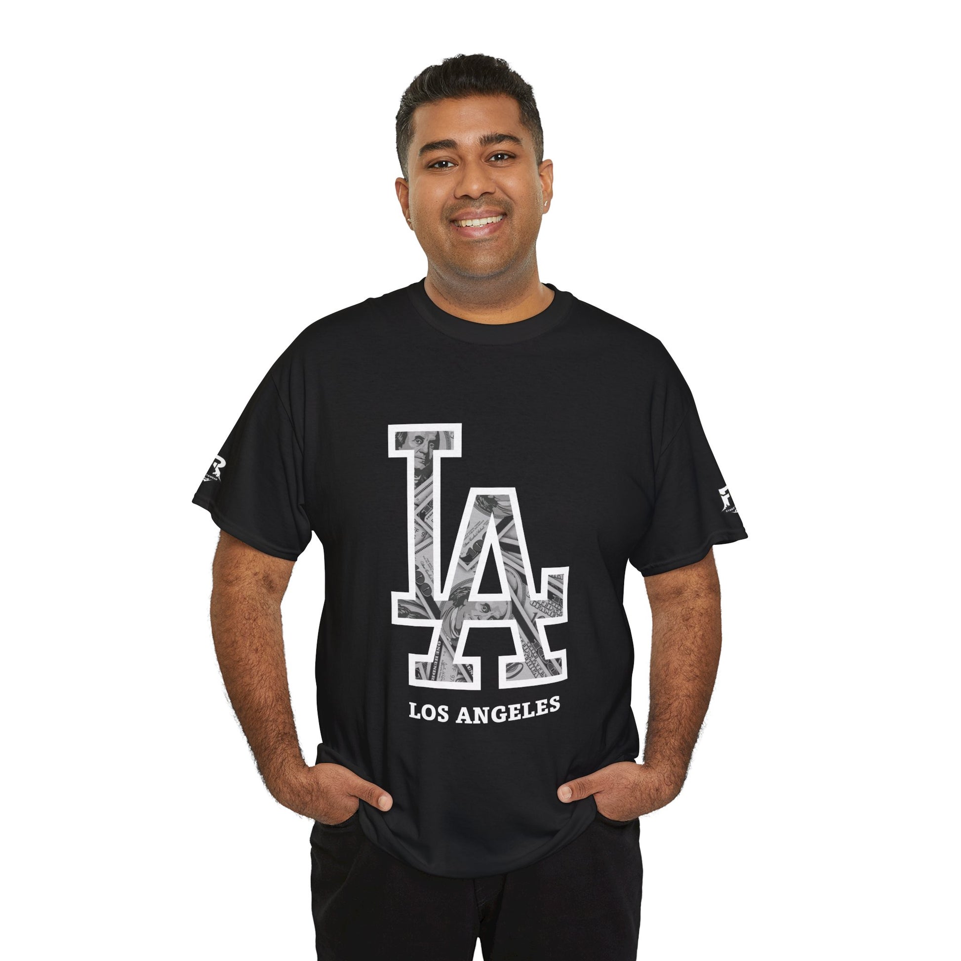 Unisex Heavy Cotton Tee with Los Angeles Graphic, Casual Wear, Street Style Apparel, Los Angeles Fashion